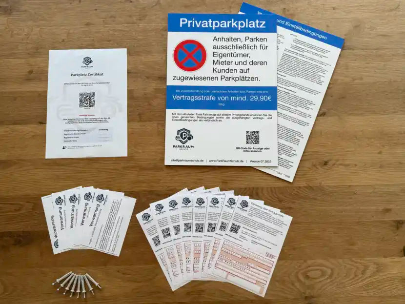 Parkplatzschild mit Wirkung „Pro“ – Für größere Flächen