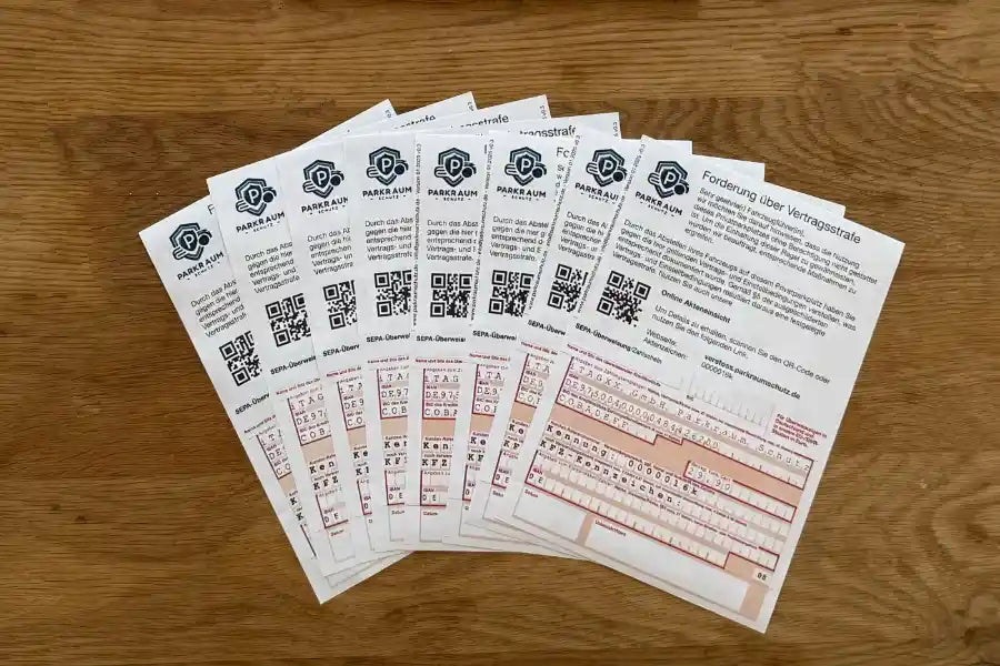 Private Strafzettel (Vertragsstrafe)