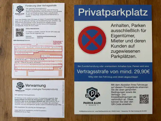 Parkplatzschild mit Wirkung „Standard“ – Stabil, sichtbar und mit Extra-Vorteil